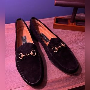 Cole Haan black suede loafers